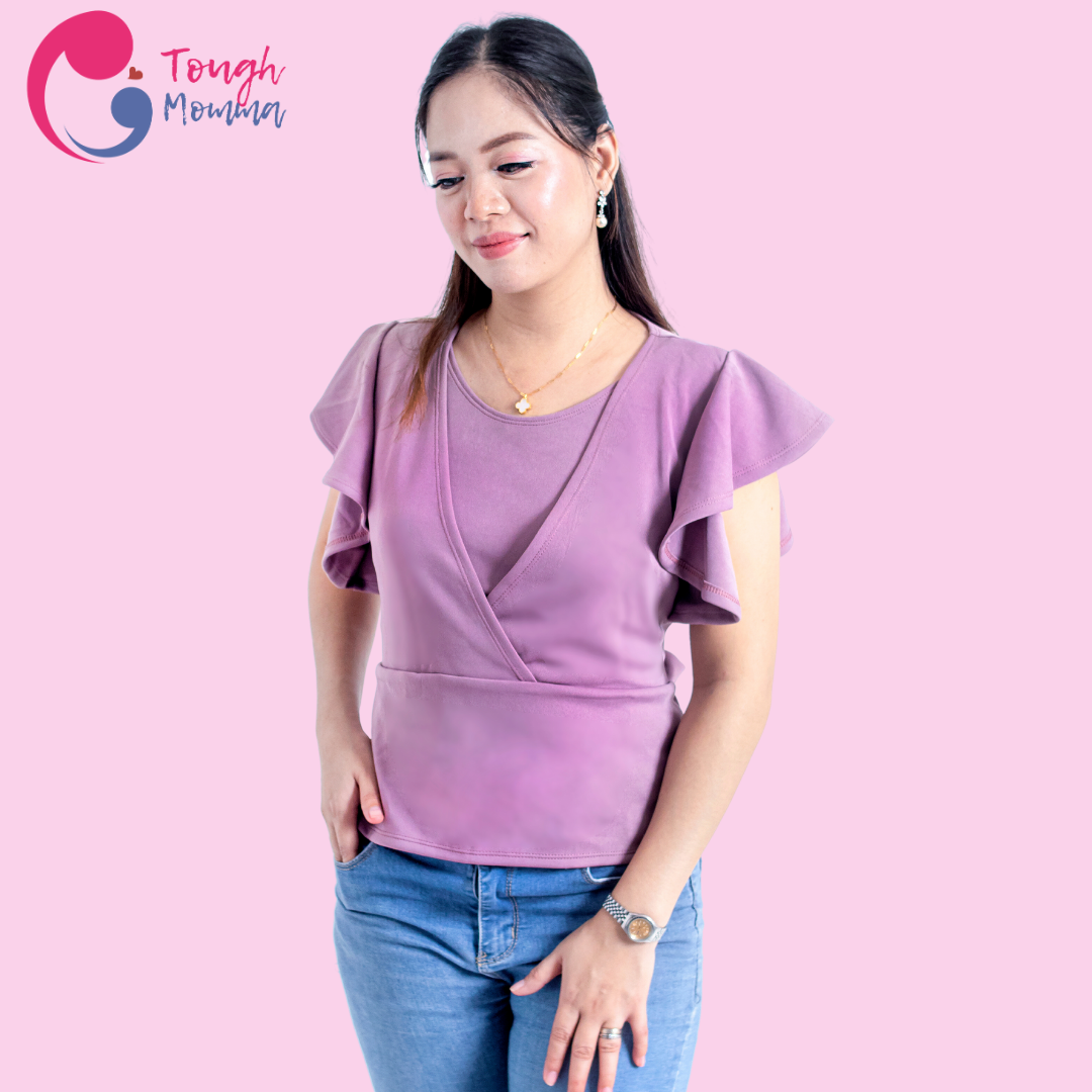 ToughMomma Martinne Maternity Nursing Blouse M -  L