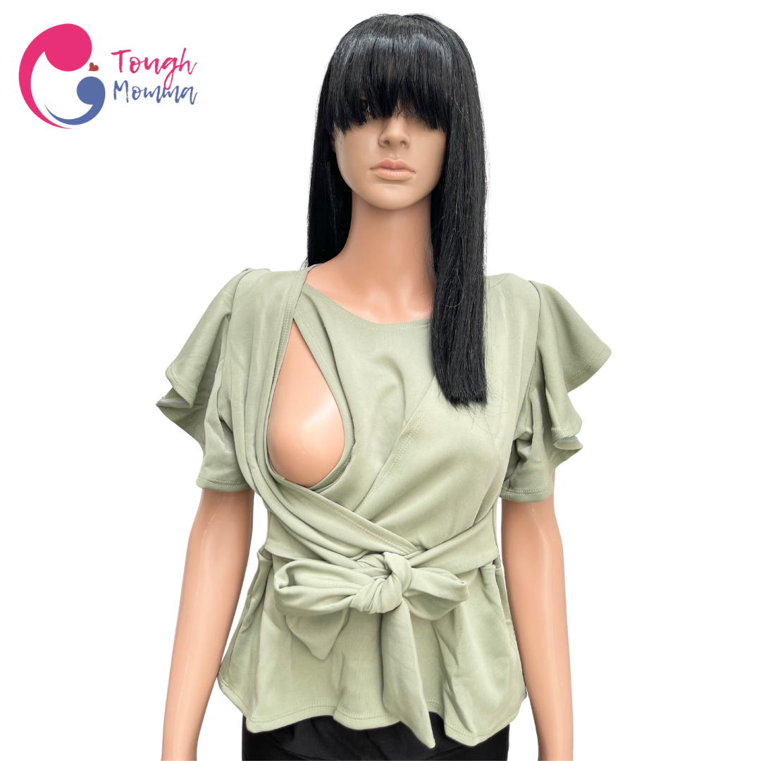 ToughMomma Martinne Maternity Nursing Blouse M -  L