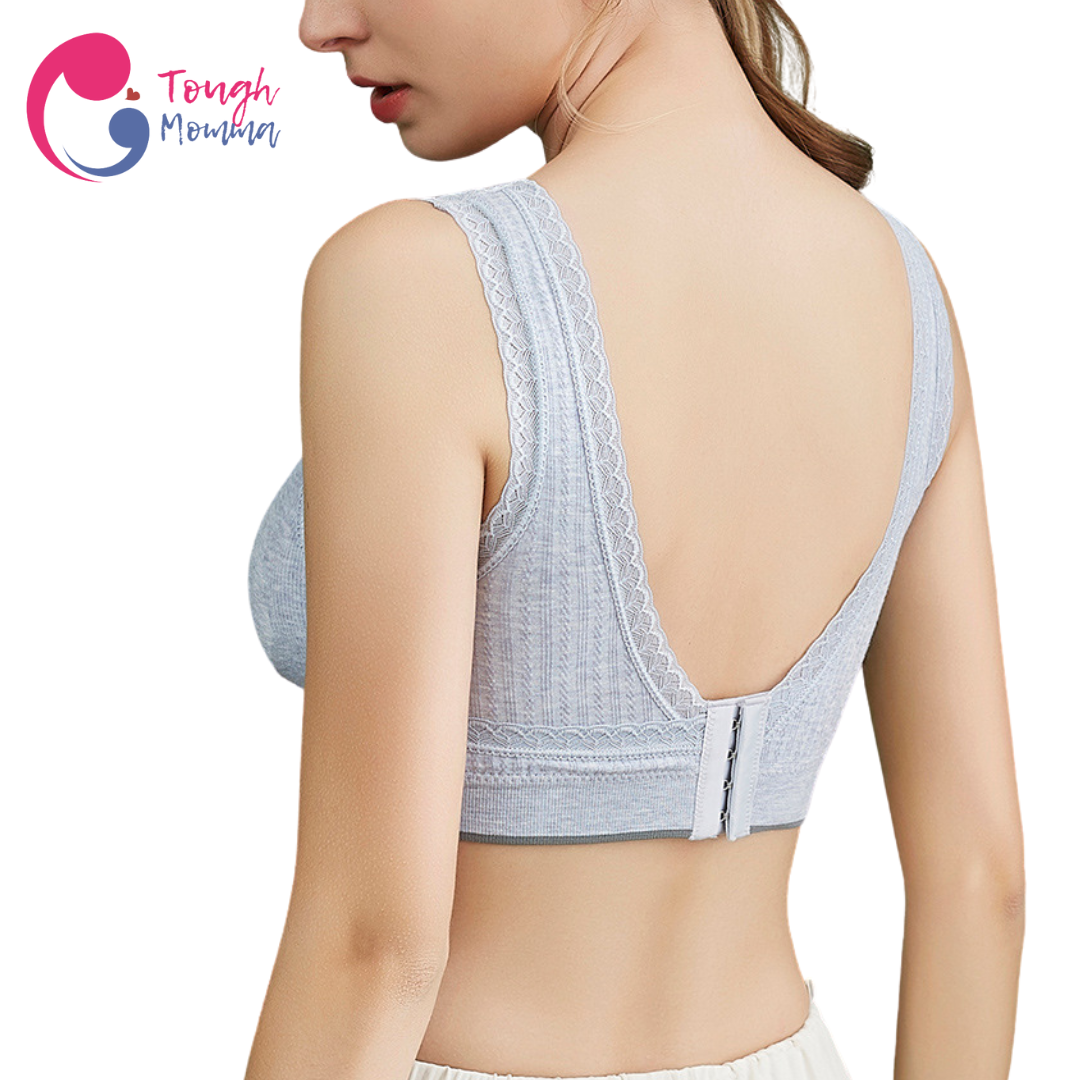 ToughMomma Alaina Pull Aside Cotton Wireless Nursing Bra
