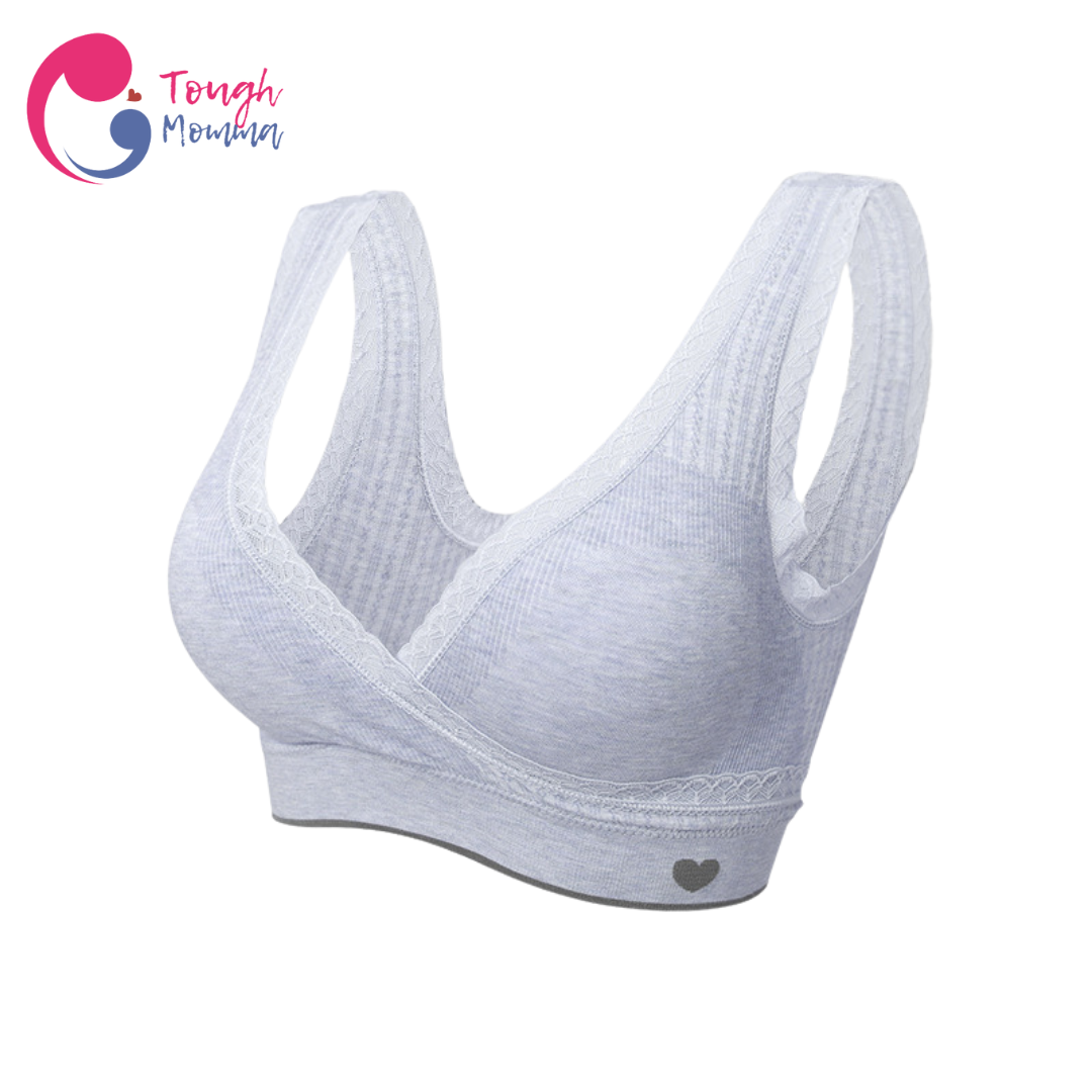 ToughMomma Alaina Pull Aside Cotton Wireless Nursing Bra