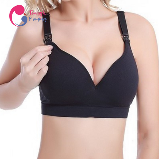 SLIGHTLY DAMAGED/STAINED ToughMomma Deep V Seamless Wireless Nursing Bra