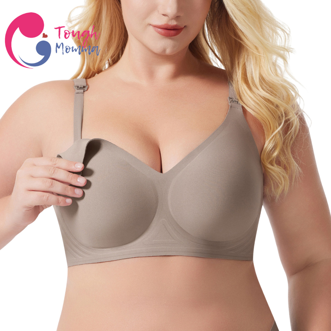 ToughMomma Kiara PLUS SIZE Ultra Comfort Antibacterial Seamless Wireless Maternity Nursing Bra