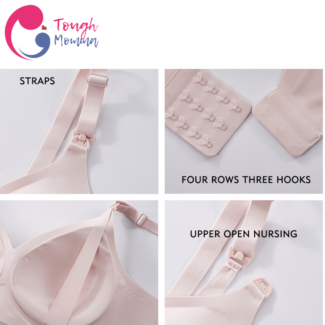 ToughMomma Kiara PLUS SIZE Ultra Comfort Antibacterial Seamless Wireless Maternity Nursing Bra