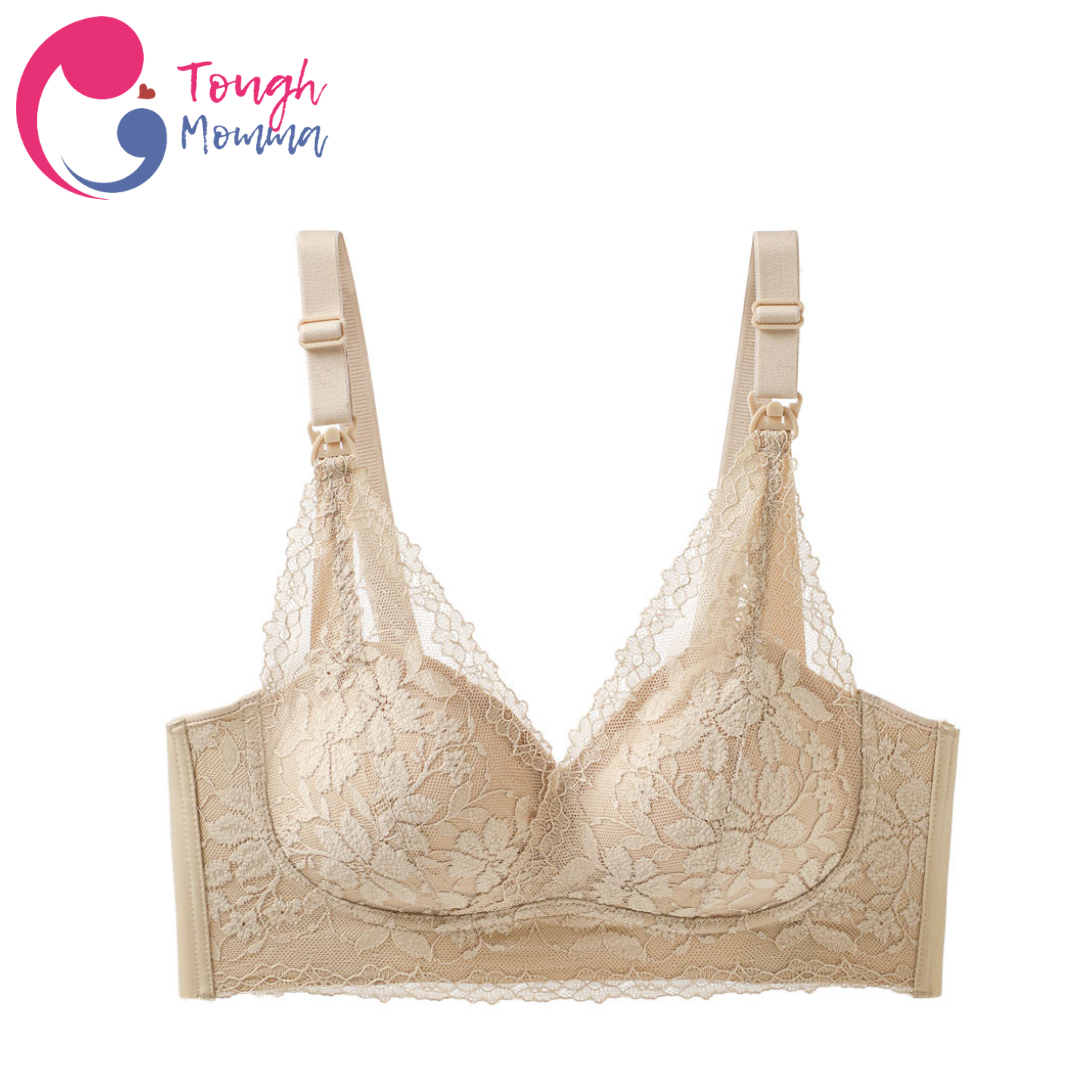 ToughMomma Freya Sexy Lace Wireless Push Up Maternity Nursing Bra
