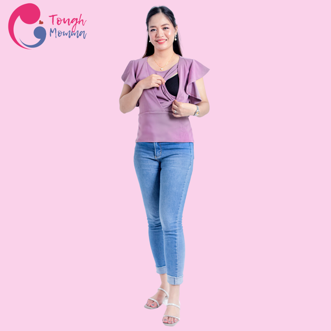 ToughMomma Martinne Maternity Nursing Blouse M -  L