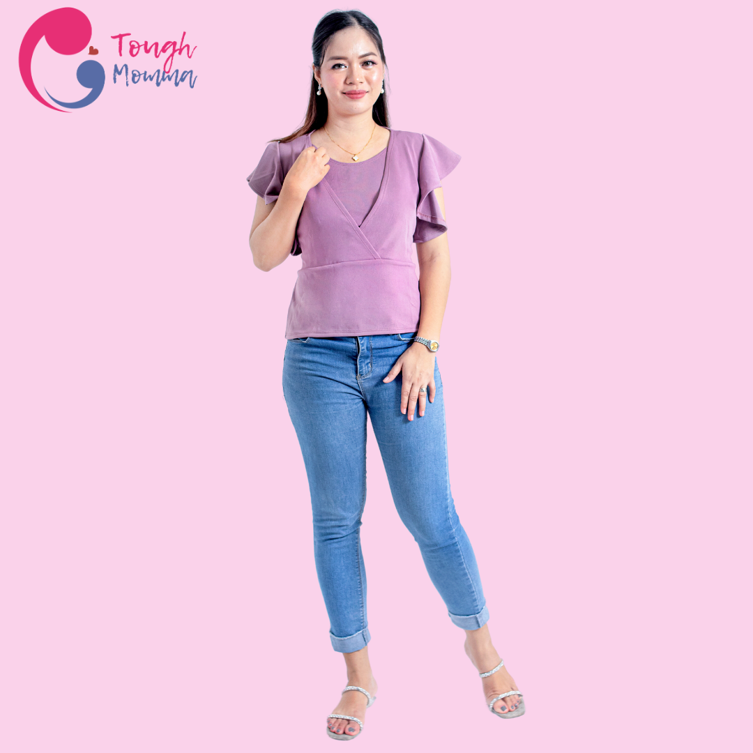 ToughMomma Martinne Maternity Nursing Blouse M -  L