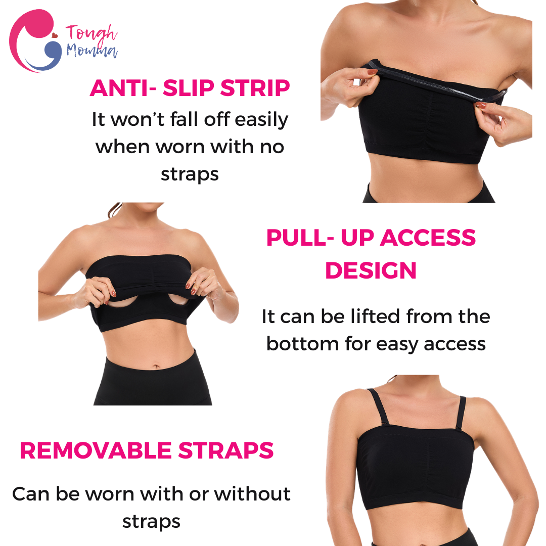 ToughMomma Solenn Ultra Comfort Seamless Wireless Maternity Nursing Bandeau