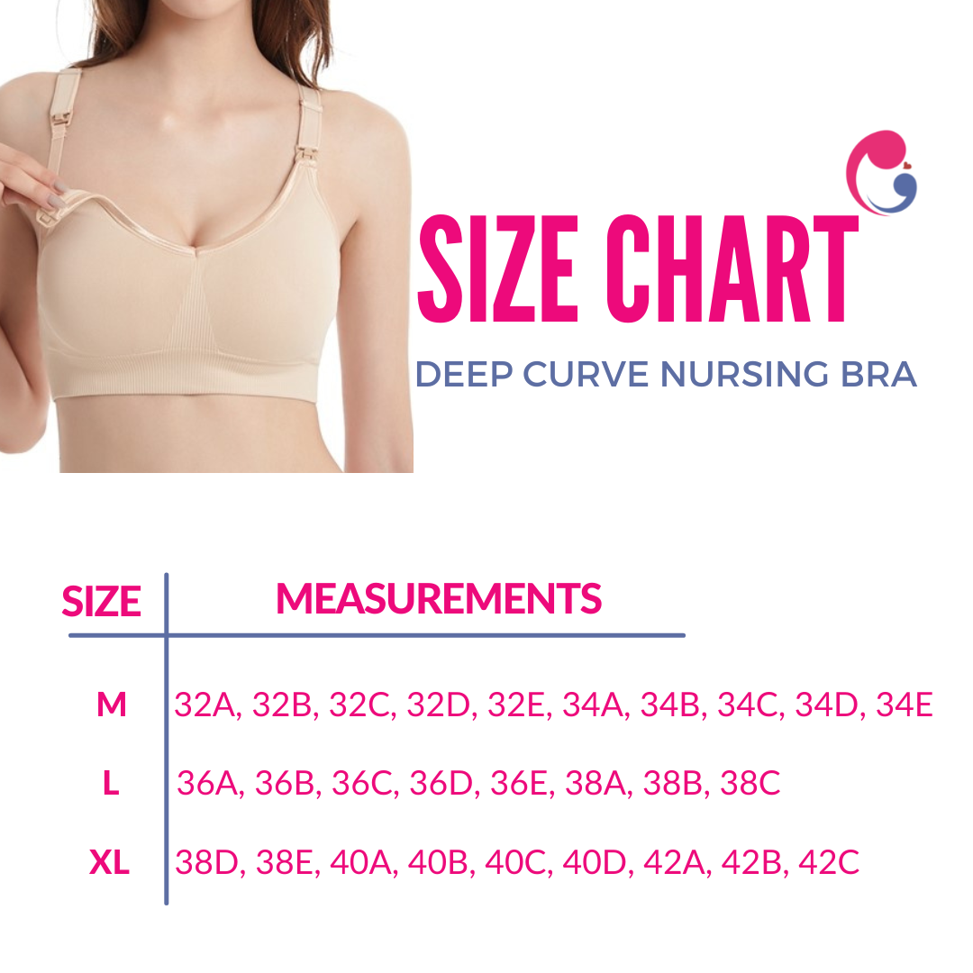 SLIGHTLY DAMAGED ToughMomma Deep Curve Seamless Wireless Nursing Bra