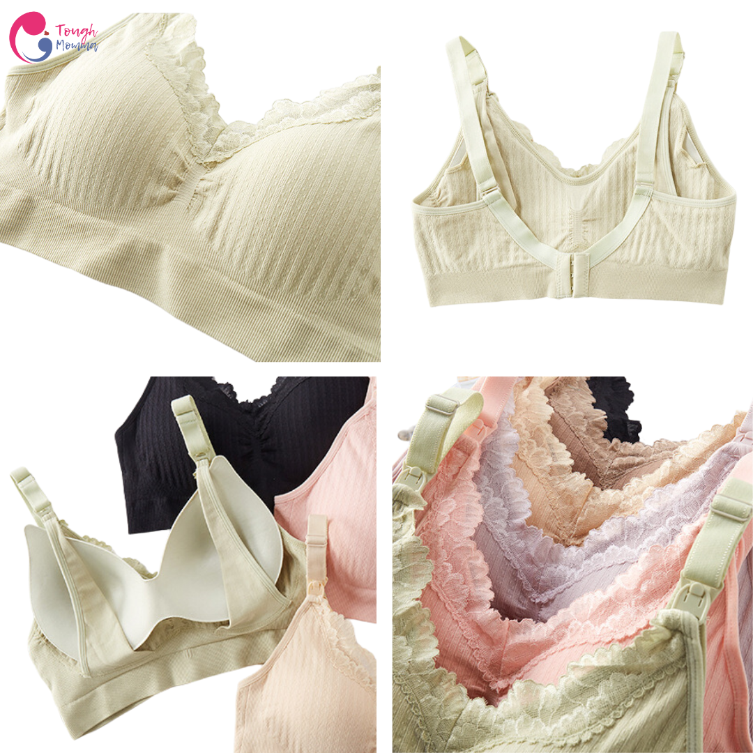 ToughMomma Classic Lacey Wireless Nursing Bra