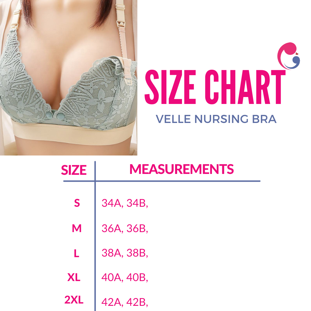 SLIGHTLY DAMAGED/STAINED ToughMomma Velle  Sexy Lace Wireless Nursing Bra