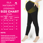 ToughMomma Isla Over The Bump Maternity Compression Leggings With Bump and Back Lift & Support