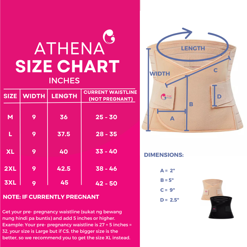 ToughMomma Athena Postpartum Medical Grade Recovery Belly Binder